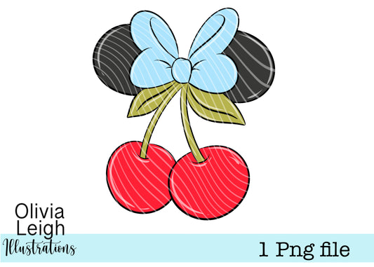 Mouse Cherries PNG