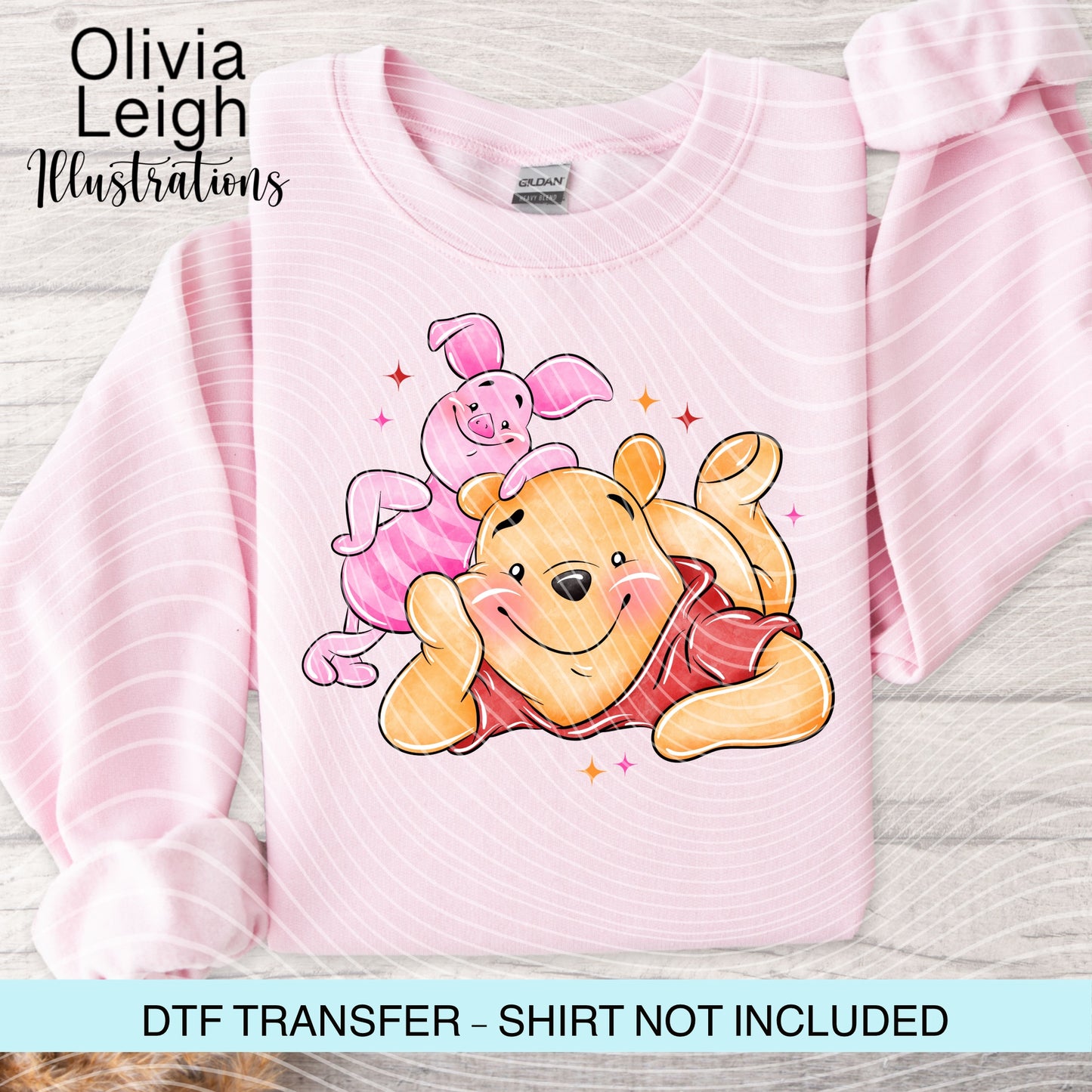 Winnie Cartoon Ready To Press Dtf Transfer