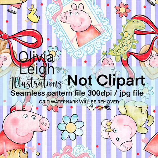 Peppa Seamless Pattern