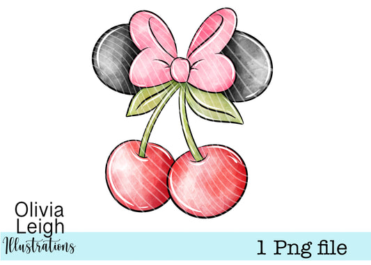 Mouse Cherries PNG