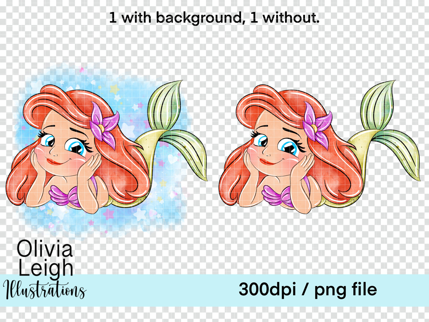 Baby Princess Mermaid Clipart