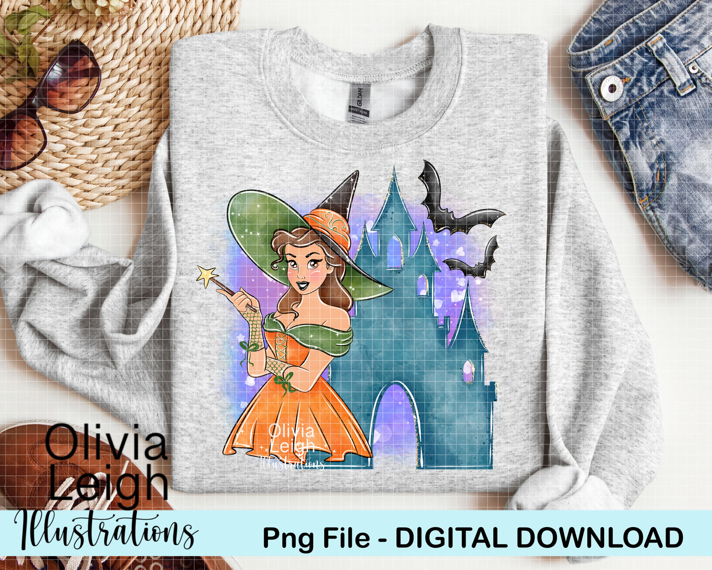 Halloween Witch Princess Clipart