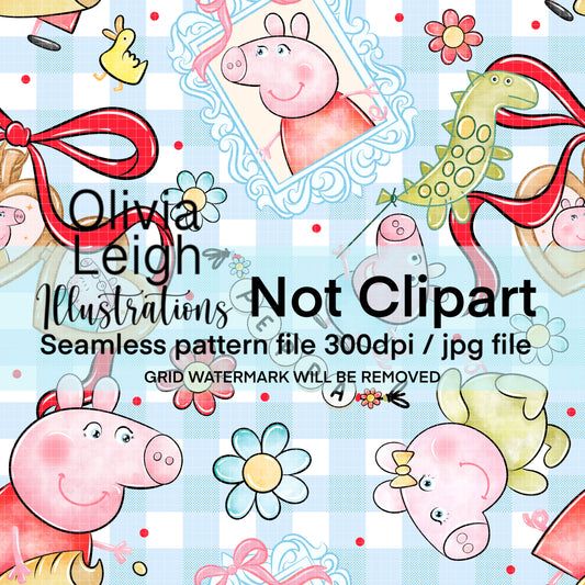 Peppa Seamless Pattern
