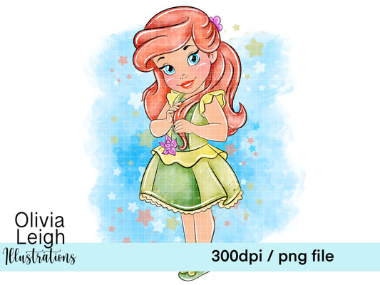 Baby Princess Mermaid Clipart