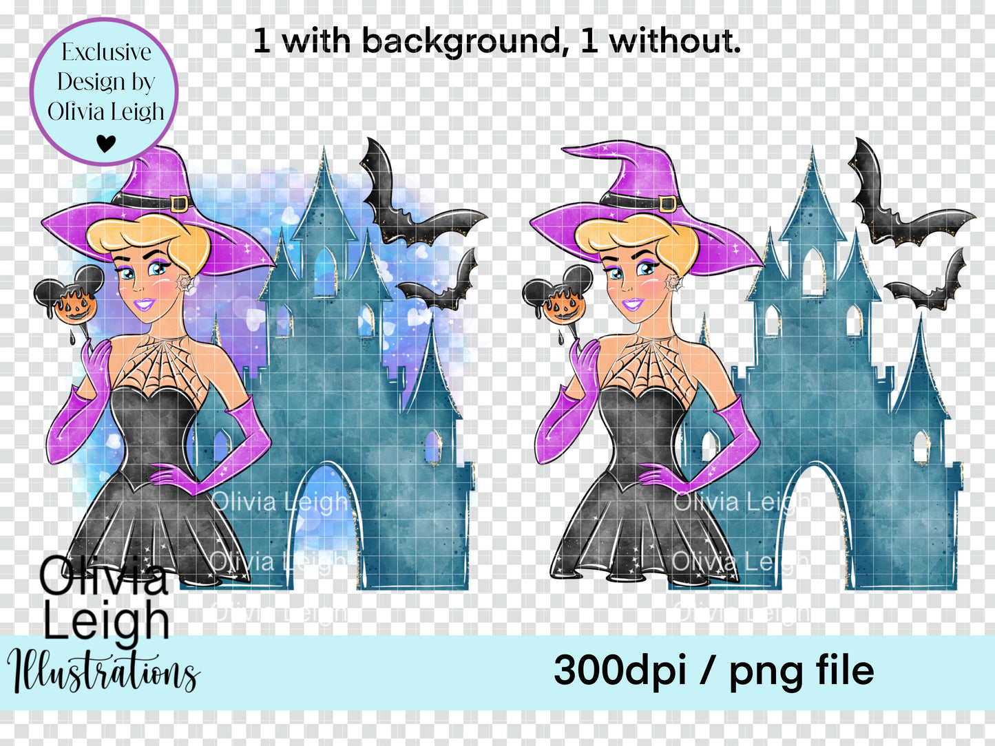 Halloween Witch Princess Clipart