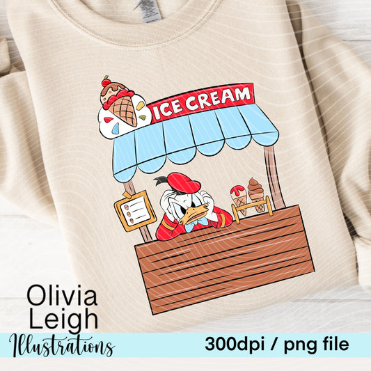 Mouse Friends Ice Cream Clipart