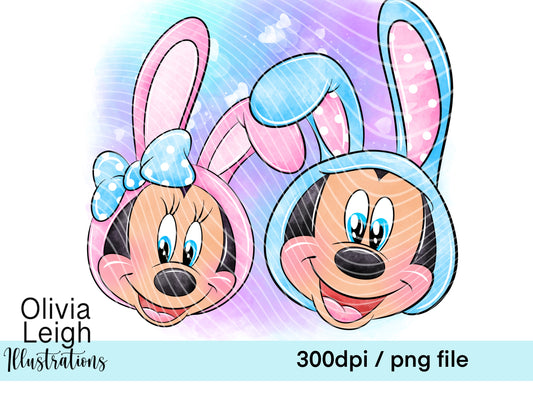 Mouse Friends Easter Clipart