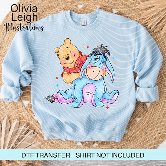 Winnie Cartoon Ready To Press Dtf Transfer