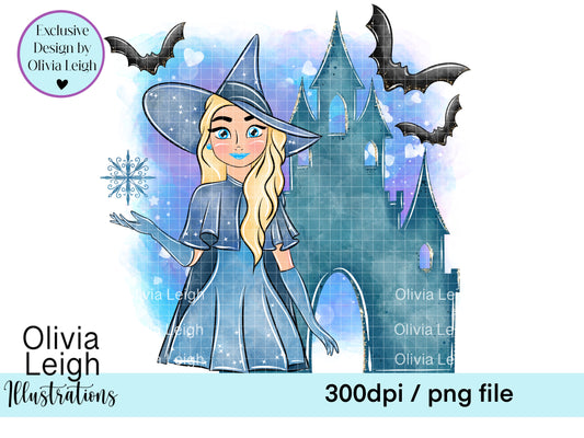 Halloween Witch Princess Clipart