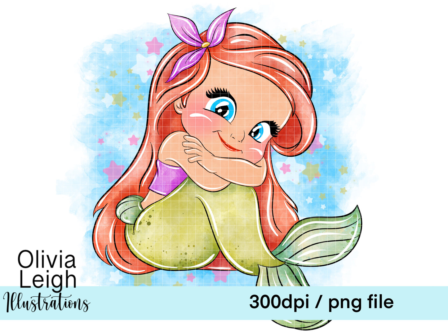 Baby Princess Mermaid Clipart