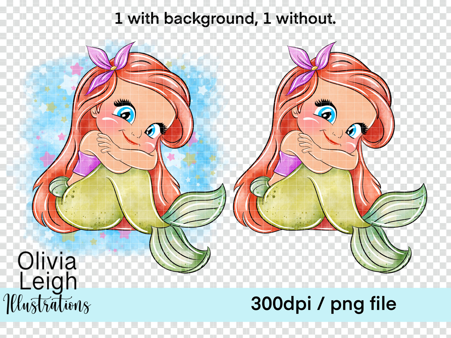 Baby Princess Mermaid Clipart