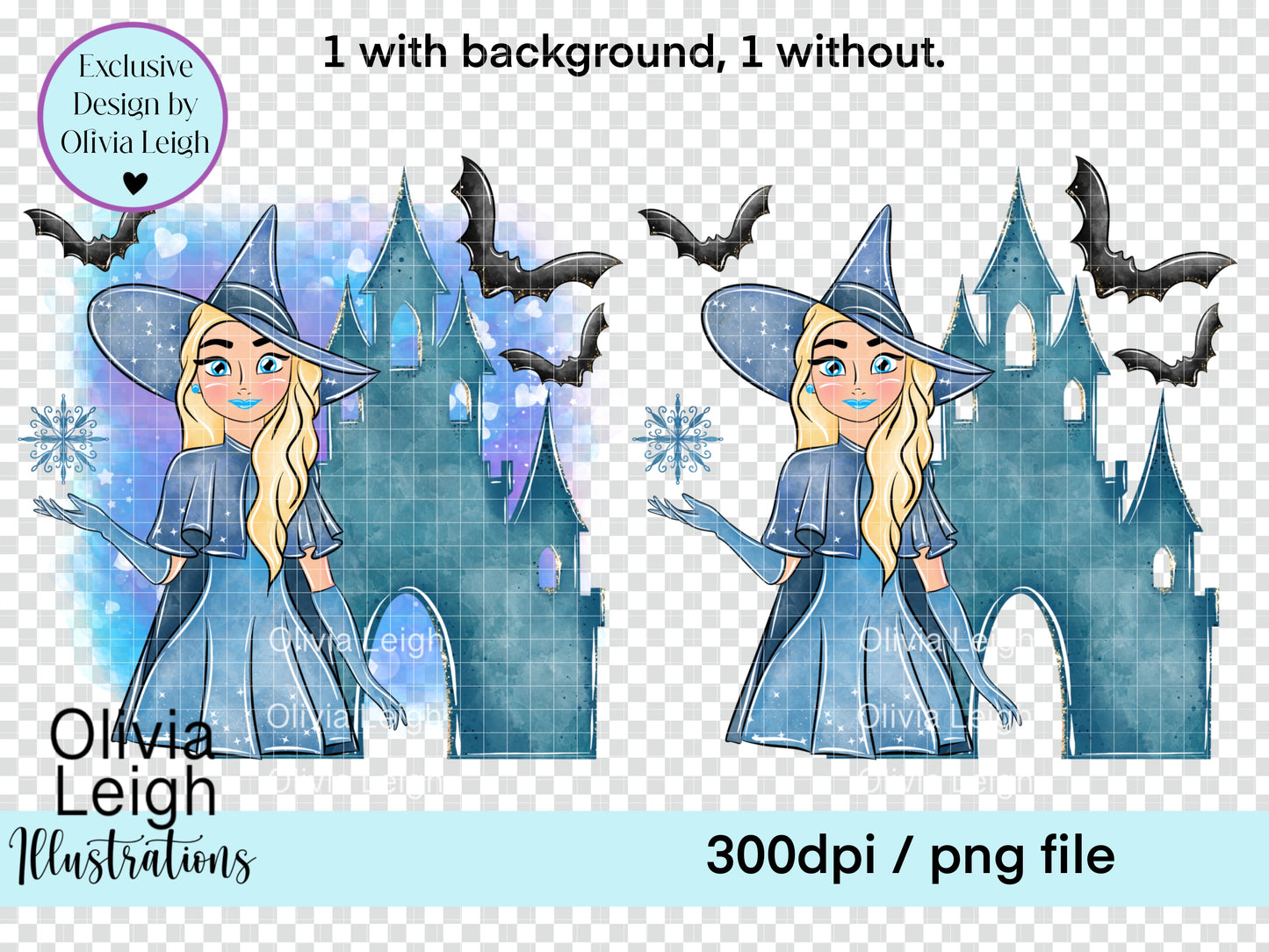 Halloween Witch Princess Clipart