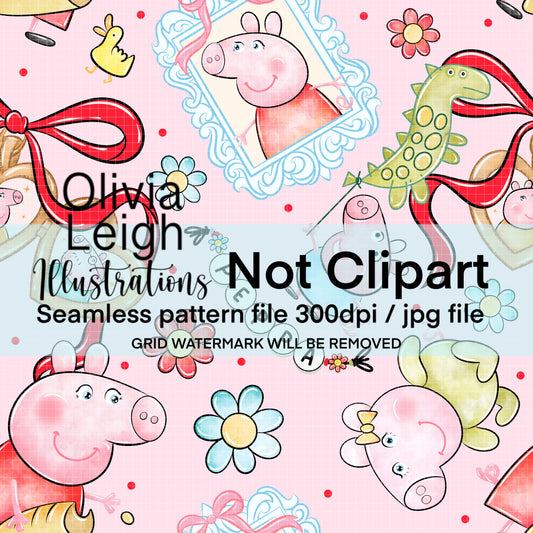 Peppa Seamless Pattern