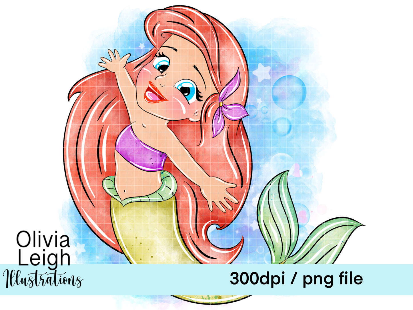 Baby Princess Mermaid Clipart