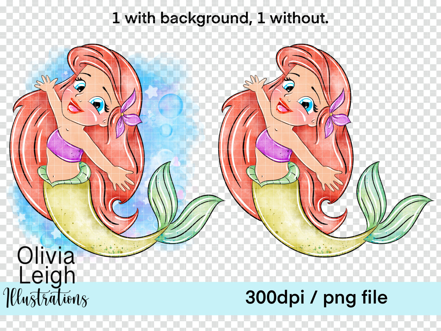 Baby Princess Mermaid Clipart