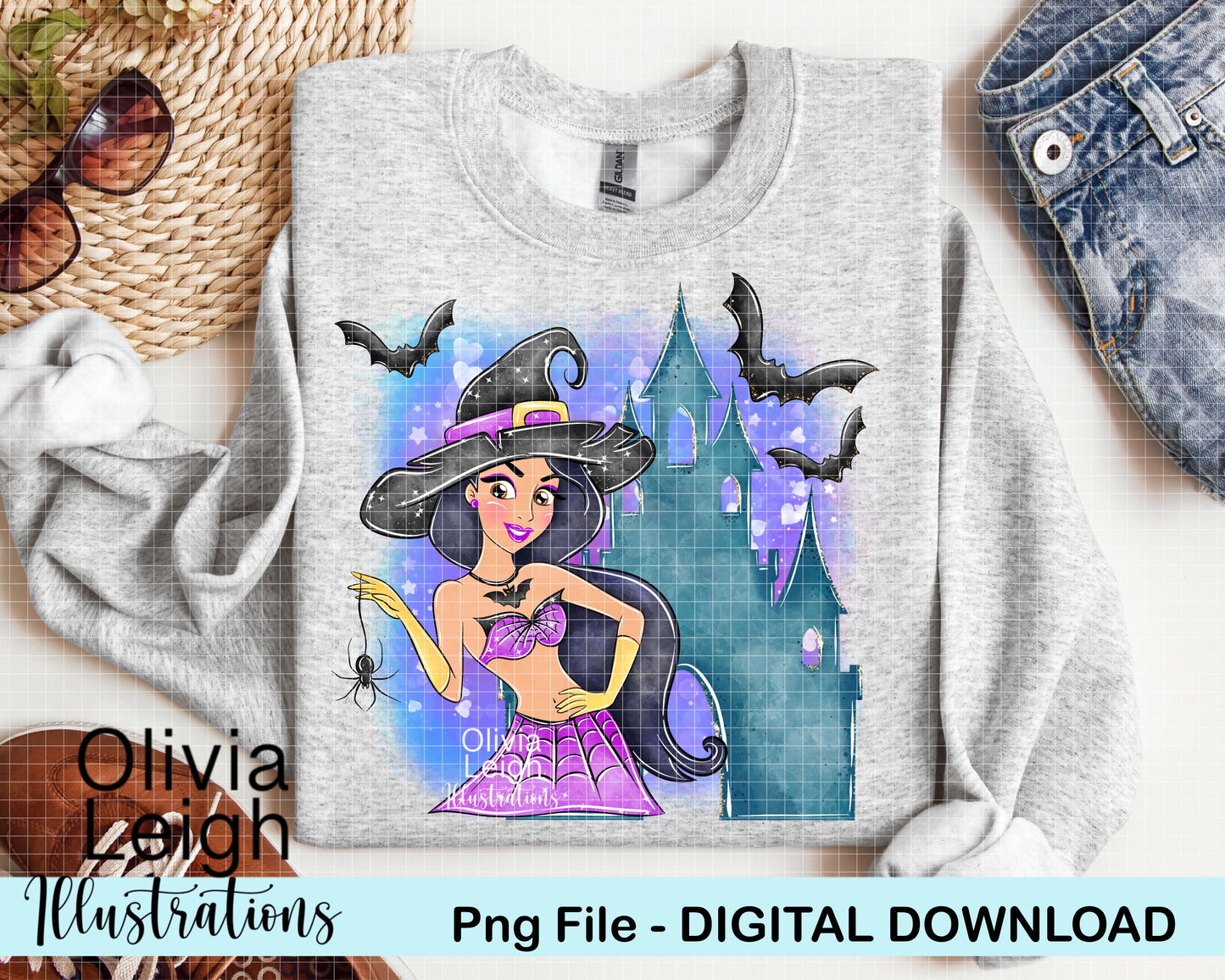 Halloween Witch Princess Clipart