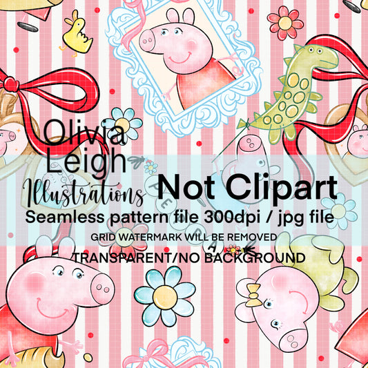 Peppa Seamless Pattern