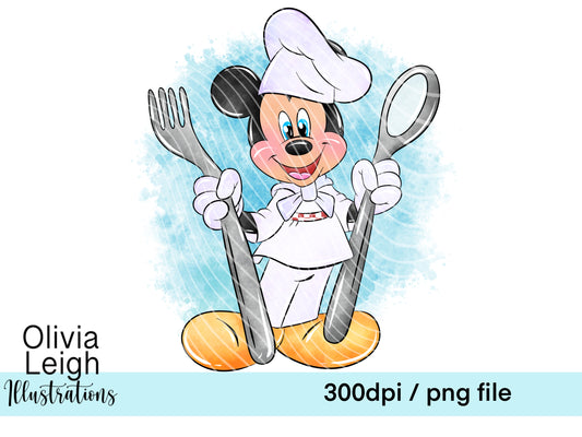 Mouse Chef Clipart
