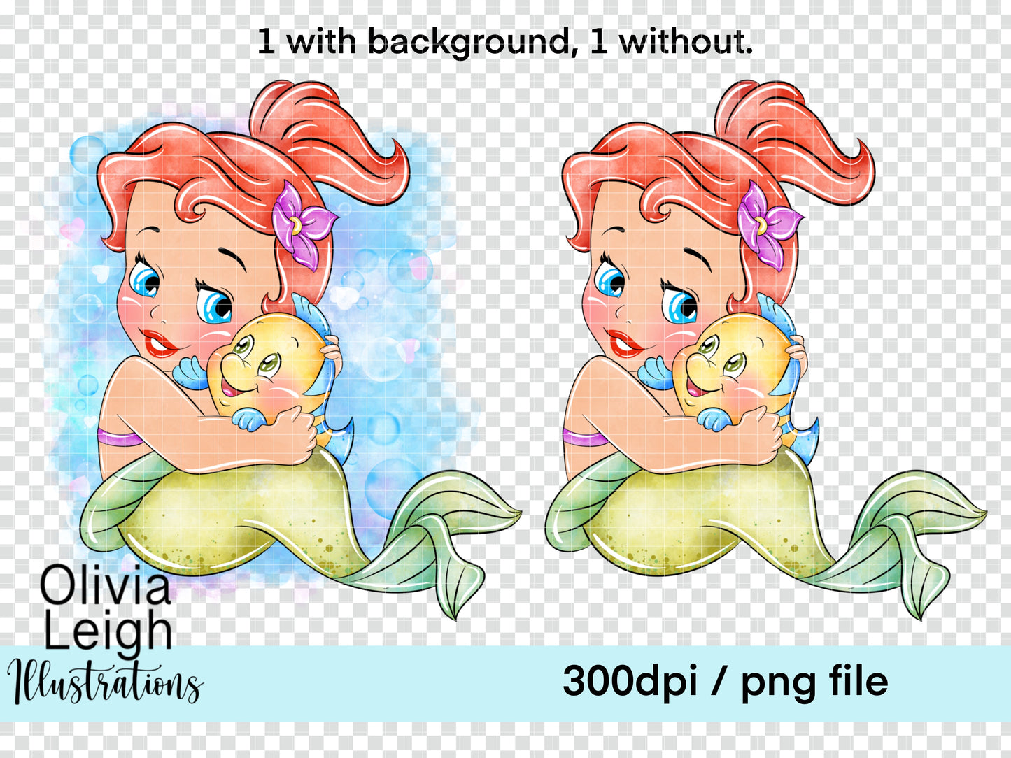 Baby Princess Mermaid Clipart