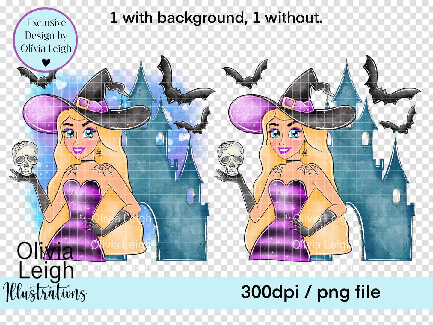 Halloween Witch Princess Clipart