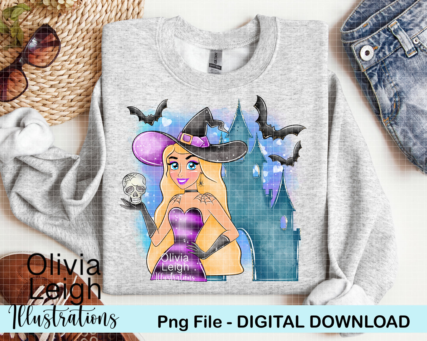 Halloween Witch Princess Clipart