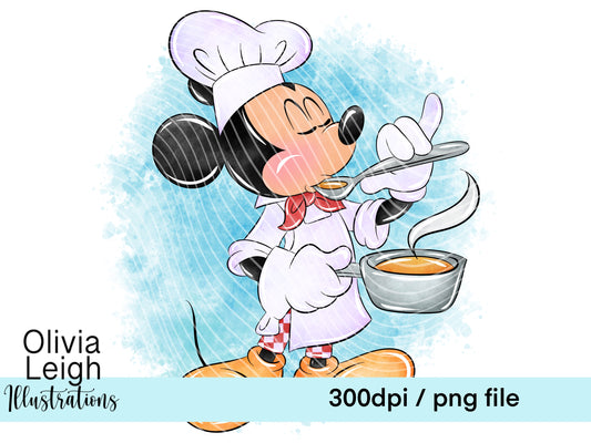 Mouse Chef Clipart