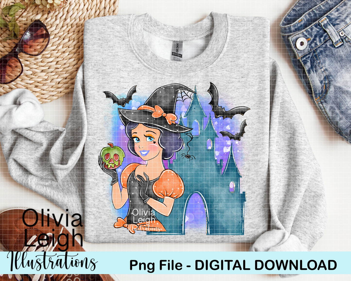 Halloween Witch Princess Clipart