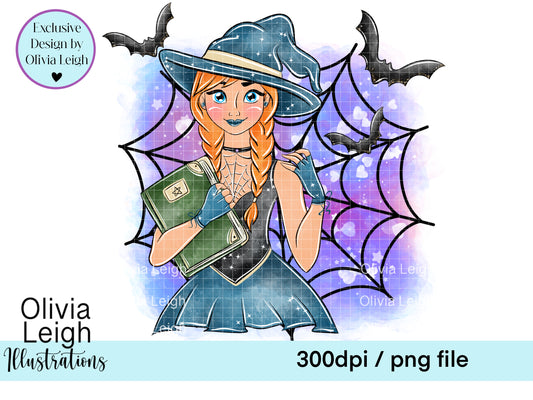 Halloween Witch Princess Clipart