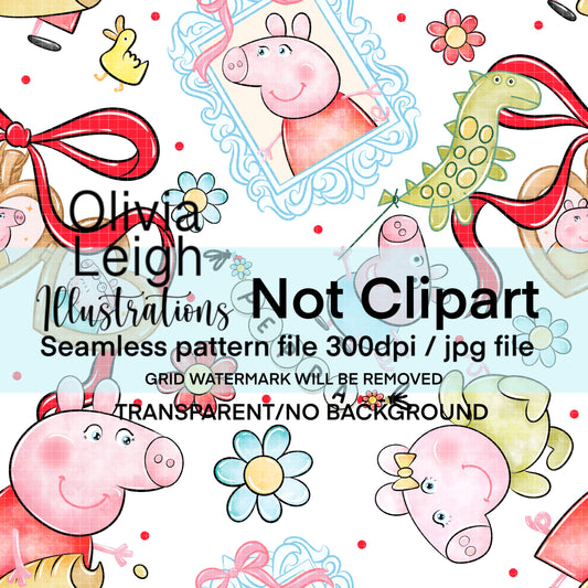 Peppa Seamless Pattern