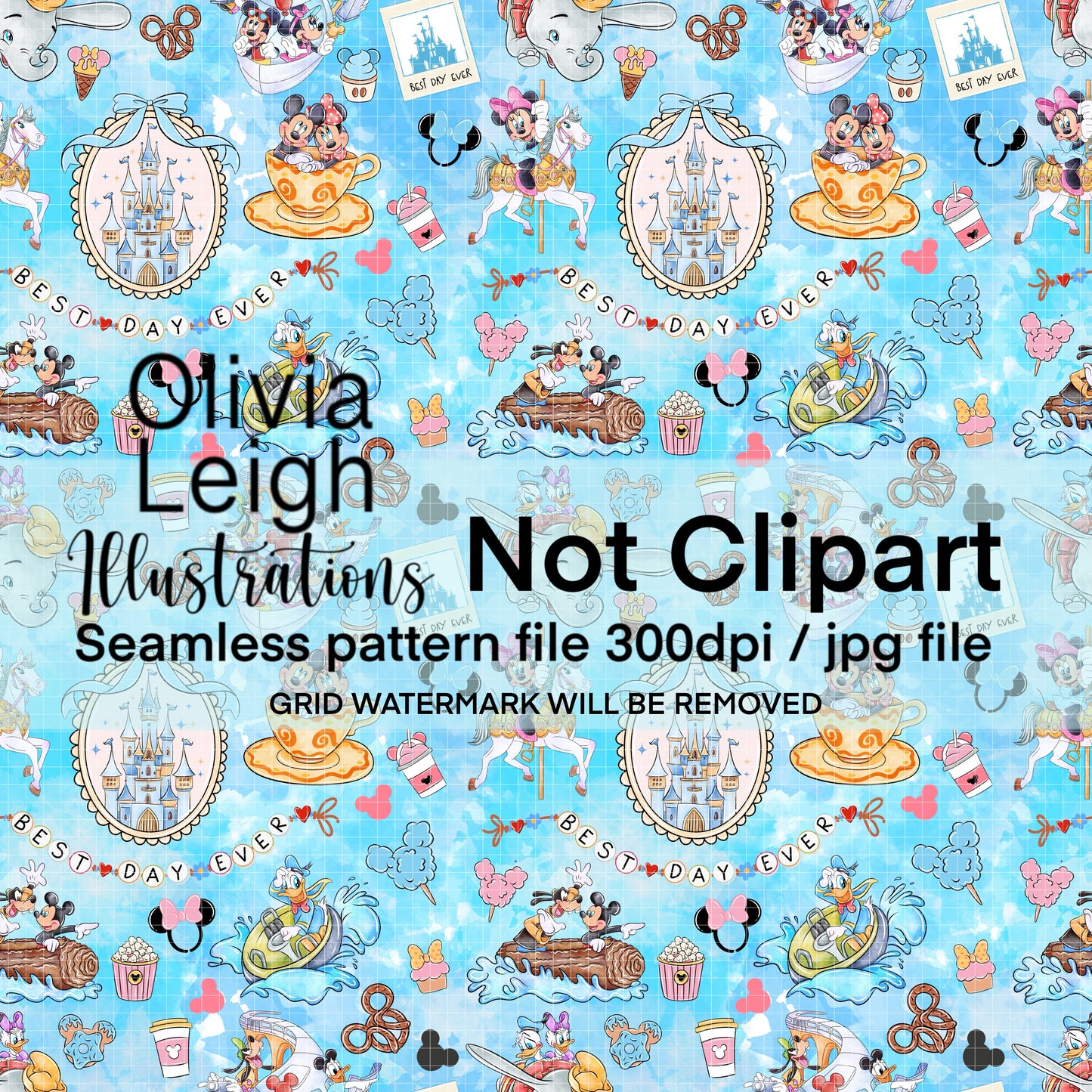 Best Day Ever Seamless Pattern