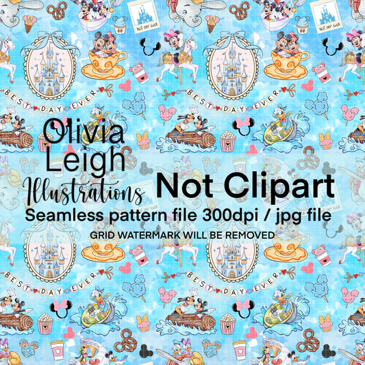 Best Day Ever Seamless Pattern
