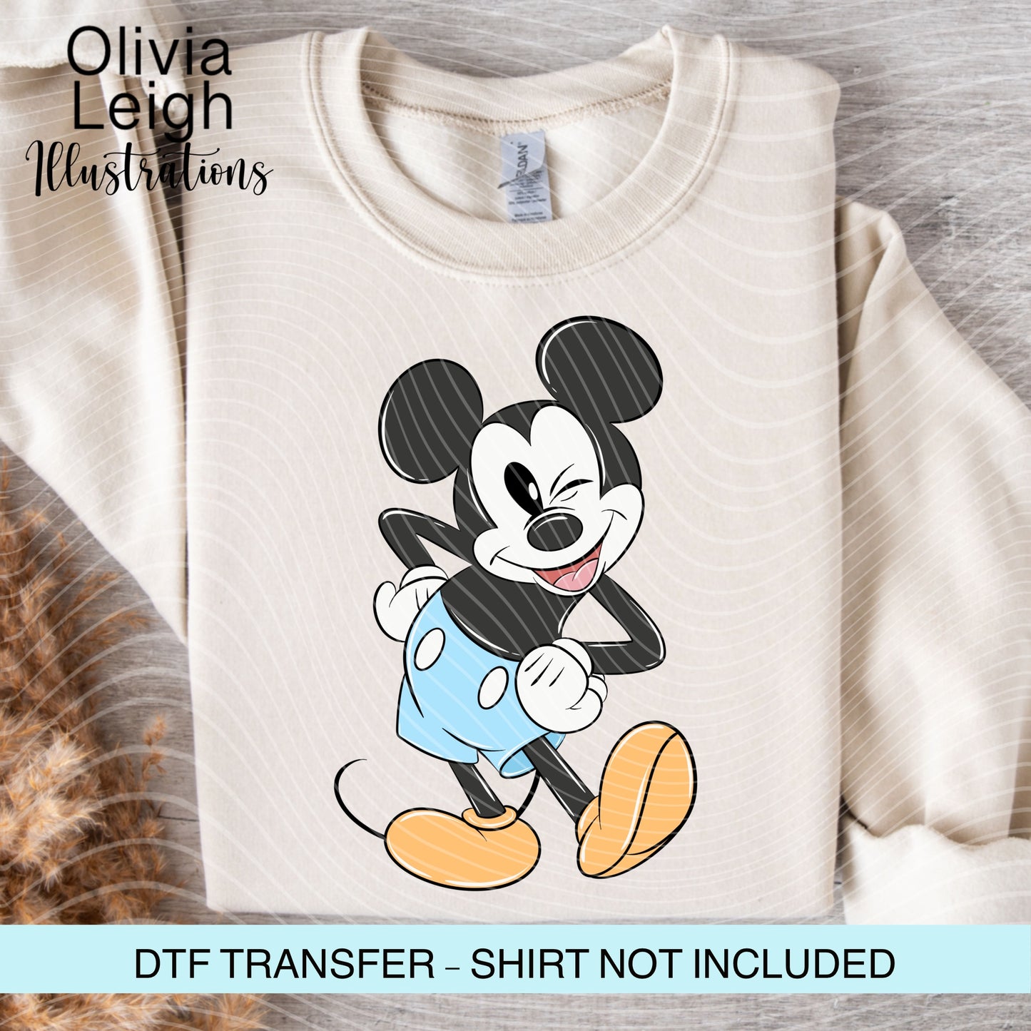 Mouse Friends Cartoon Ready To Press Dtf Transfer