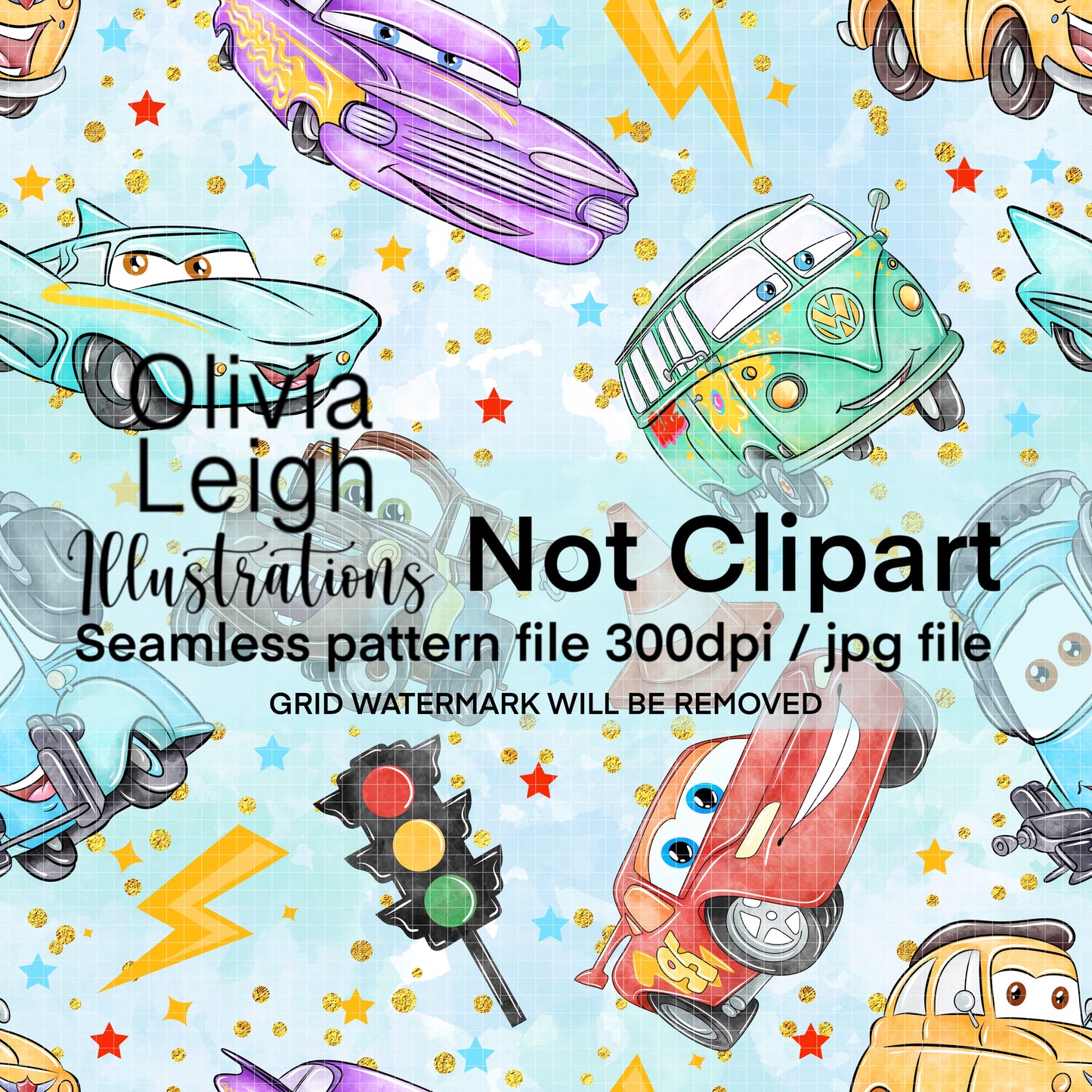 Cars Seamless Pattern