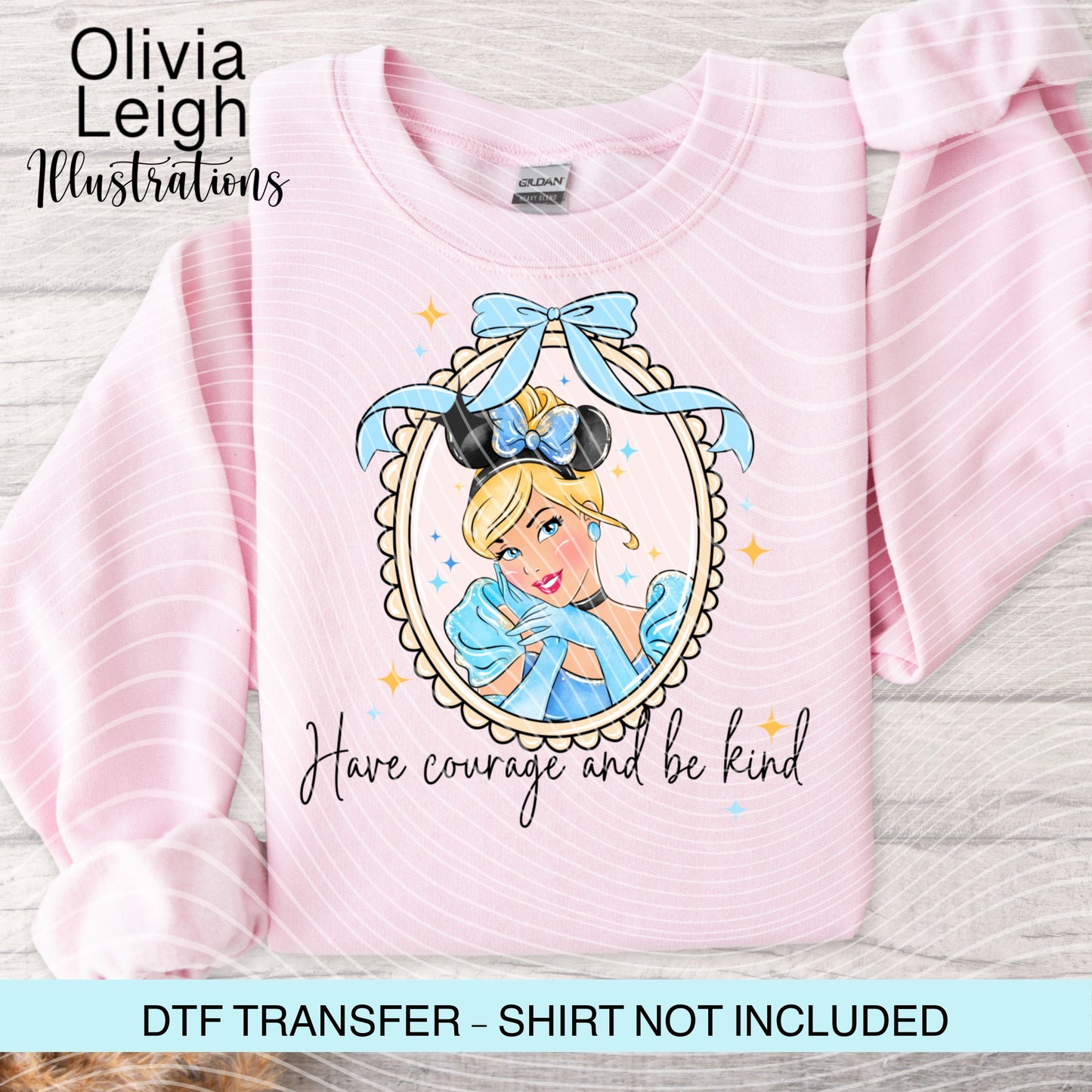 Princess C Cartoon Ready To Press Dtf Transfer