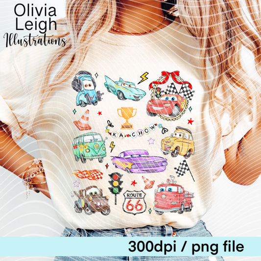 Cars Cartoon Shirt Design