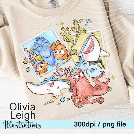 Fish Frame Shirt Design 1