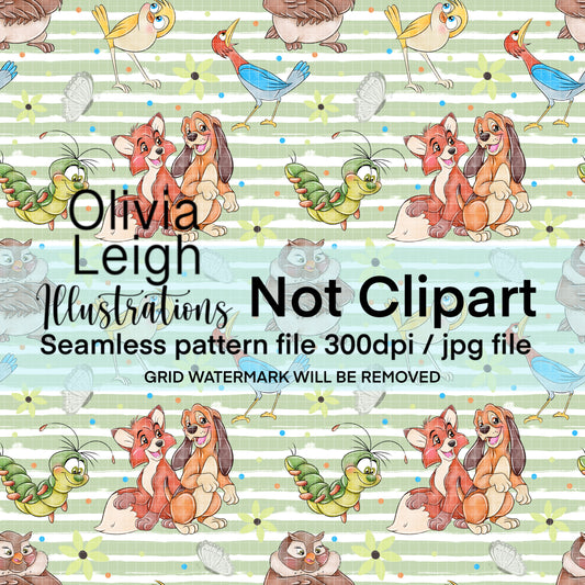 Fox Seamless Pattern