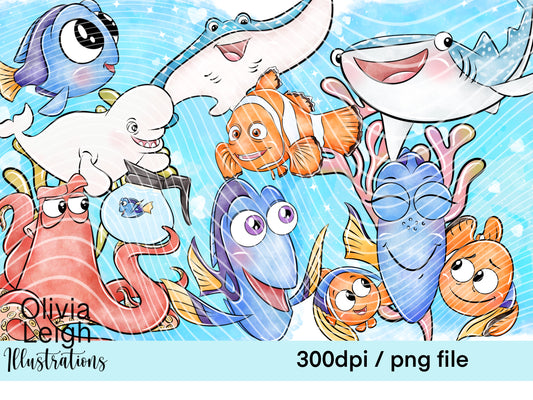 Fish Clipart Set 1