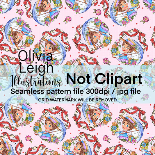 Mary P Seamless Pattern