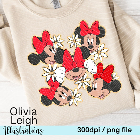 Cute Mouse Friends Shirt Clipart