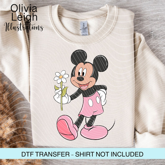 Mouse Friends Cartoon Ready To Press Dtf Transfer
