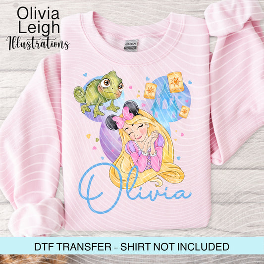 Princess R Personalised Ready To Press Dtf Transfer