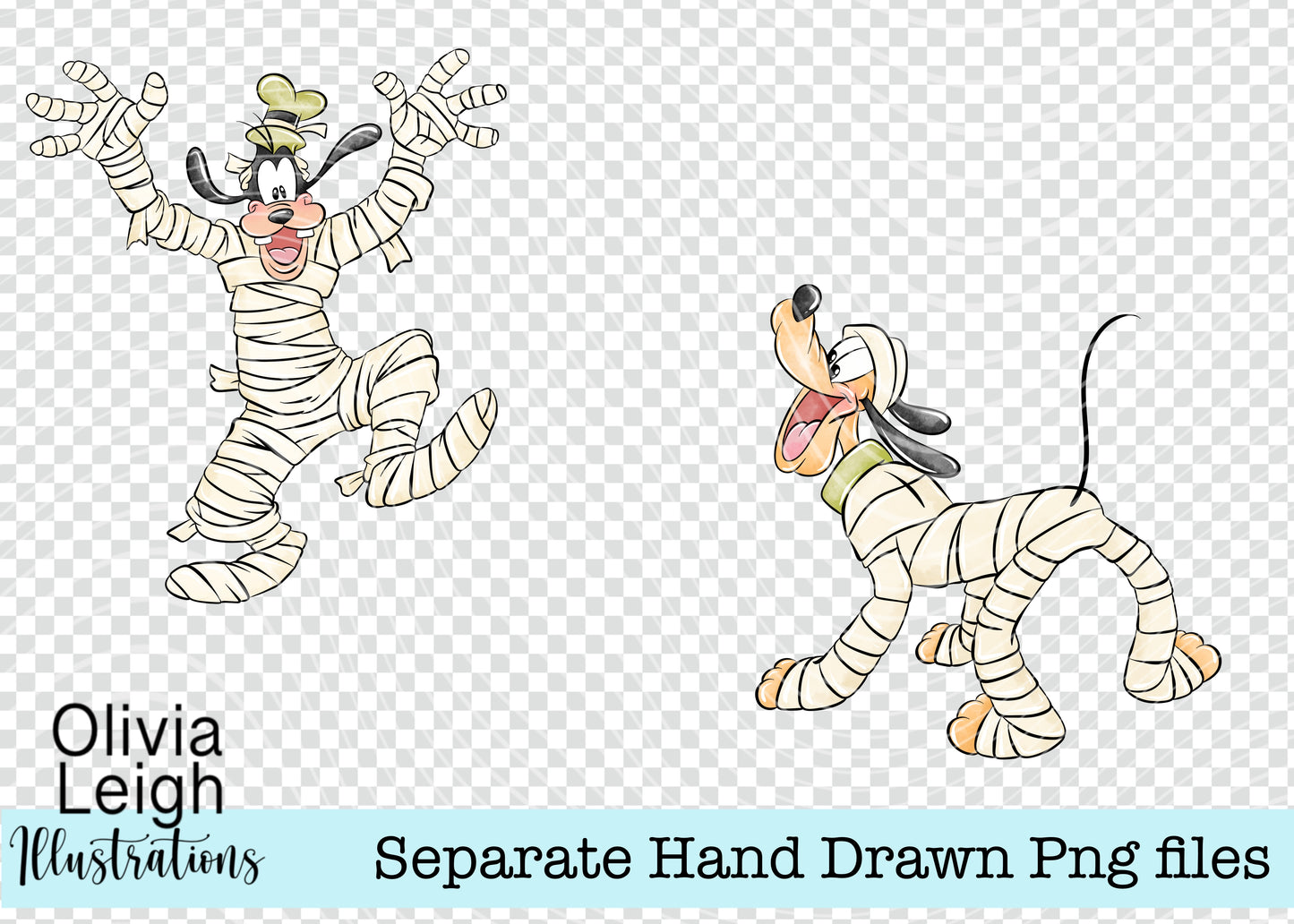 Mouse Halloween Mummy’s set