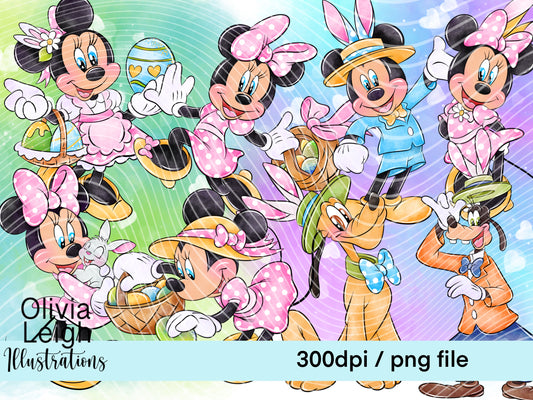 Mouse Friends Easter Set 2