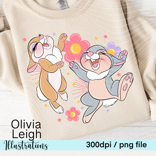 Cute Bunny Shirt Design