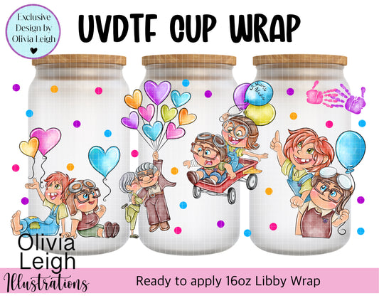 Up Cartoon Ready To Apply UvDtf Transfer
