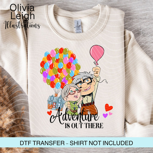 Balloon House Cartoon Ready To Press Dtf Transfer