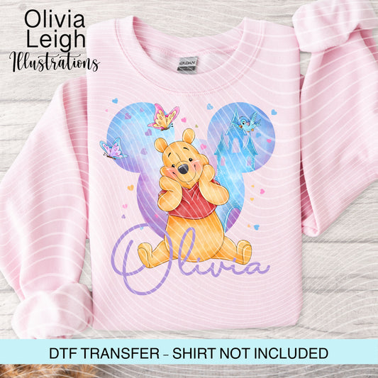 Winnie Friends Personalised Ready To Press Dtf Transfer