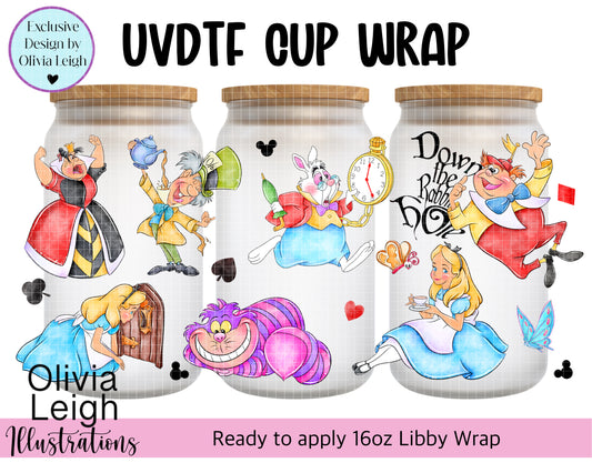 Alice Cartoon Ready To Apply UvDtf Transfer