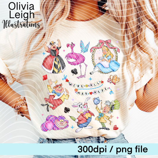 Alice Frame Locket Shirt Design